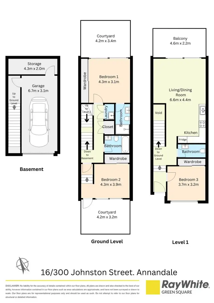 Floorplan of Homely townhouse listing, 16/300 Johnston Street, Annandale NSW 2038