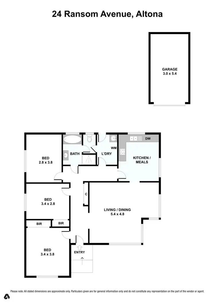 Floorplan of Homely house listing, 24 Ransom Avenue, Altona VIC 3018