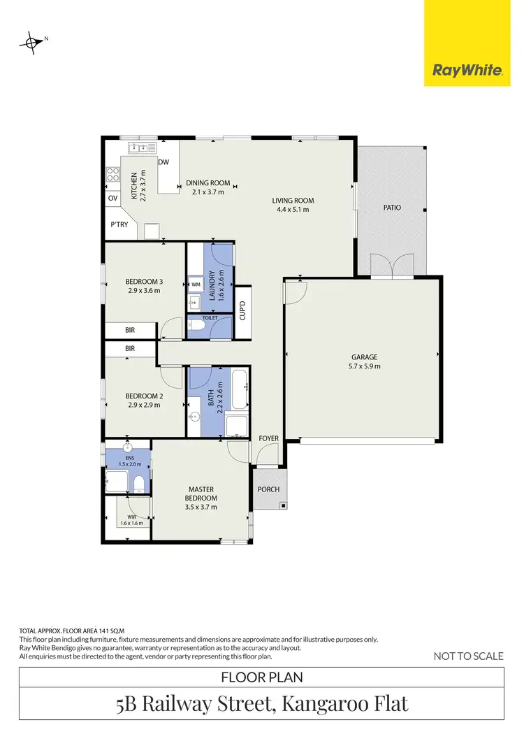 Floorplan of Homely house listing, 5B Railway Street, Kangaroo Flat VIC 3555
