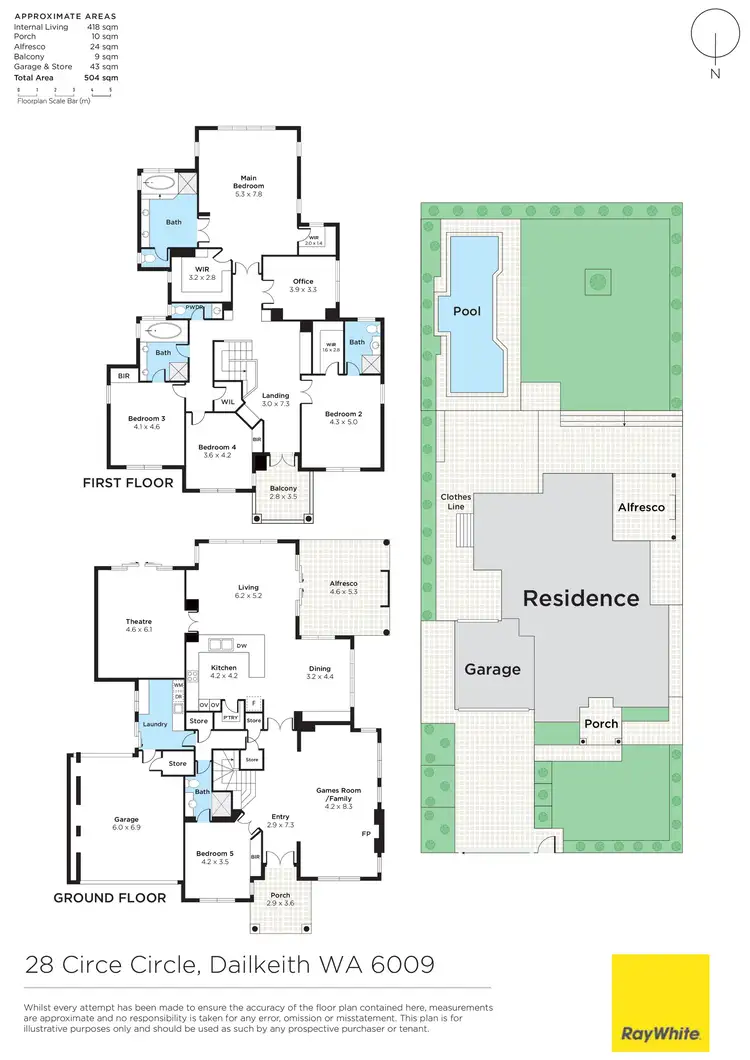Floorplan of Homely house listing, 28 Circe Circle, Dalkeith WA 6009