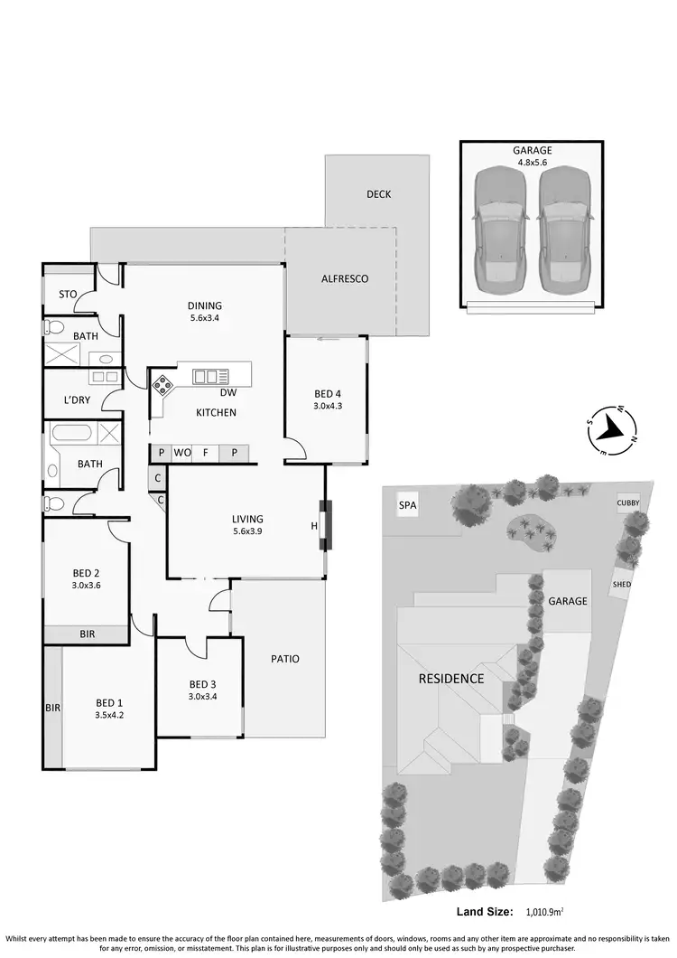 Floorplan of Homely house listing, 4 Palmerston Crescent, Frankston South VIC 3199