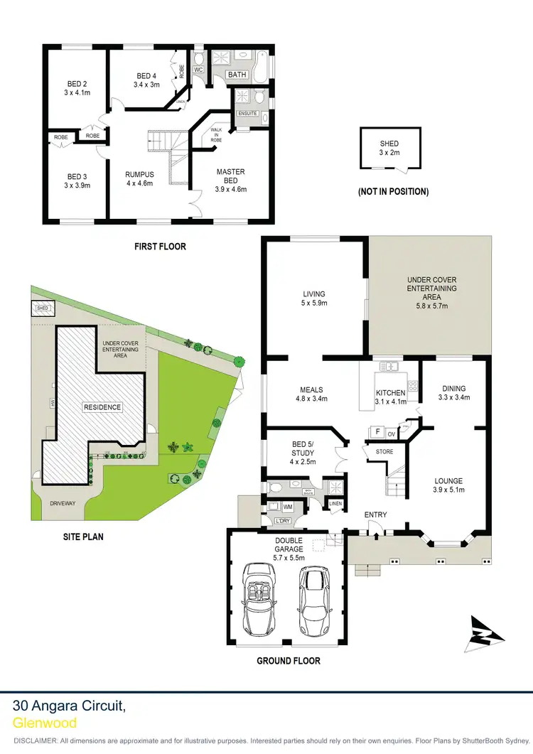 Floorplan of Homely house listing, 30 Angara Circuit, Glenwood NSW 2768