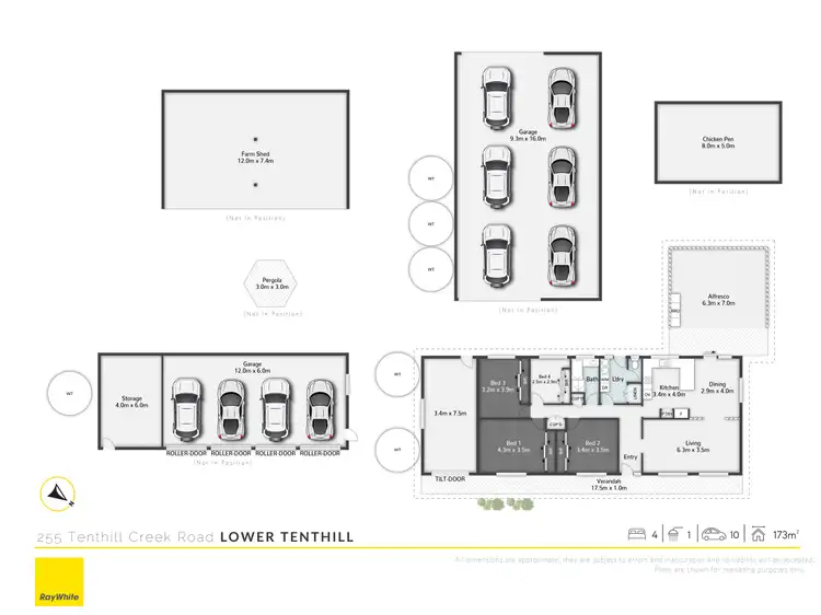 Floorplan of Homely rural property listing, 255 Tenthill Creek Road, Lower Tenthill QLD 4343