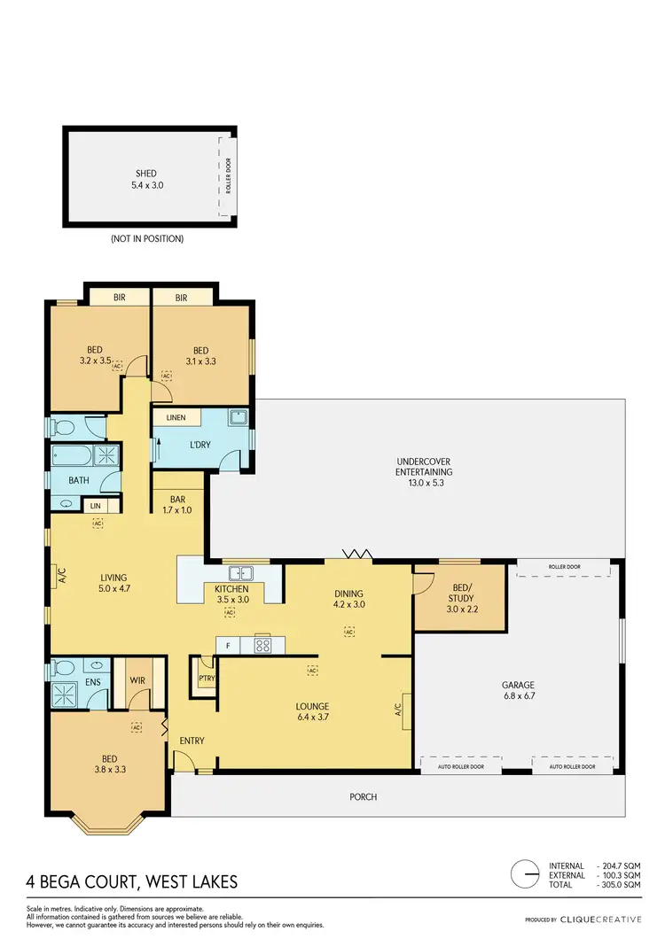 Floorplan of Homely house listing, 4 Bega Court, West Lakes SA 5021