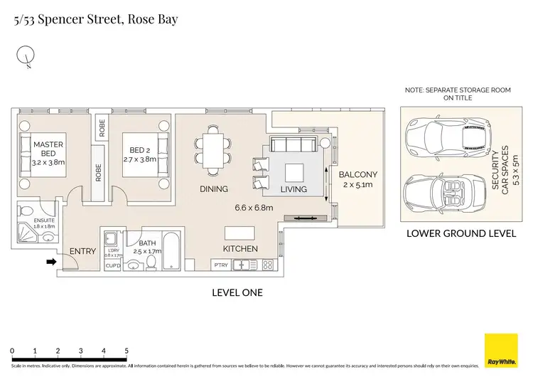 Floorplan of Homely apartment listing, 5/53-57 Spencer Street, Rose Bay NSW 2029