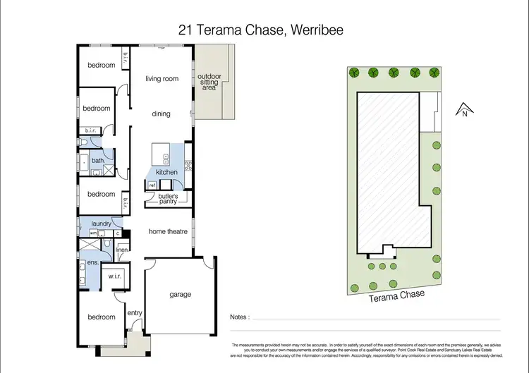 Floorplan of Homely house listing, 21 Terama Chase, Werribee VIC 3030