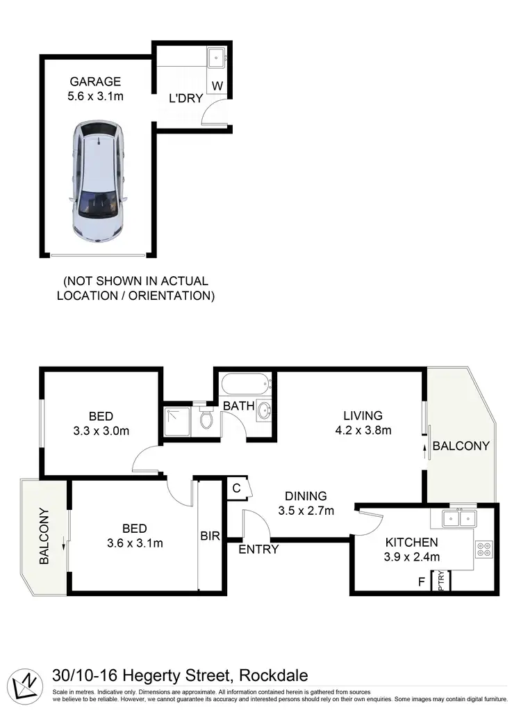 Floorplan of Homely unit listing, 30/10-16 Hegerty Street, Rockdale NSW 2216