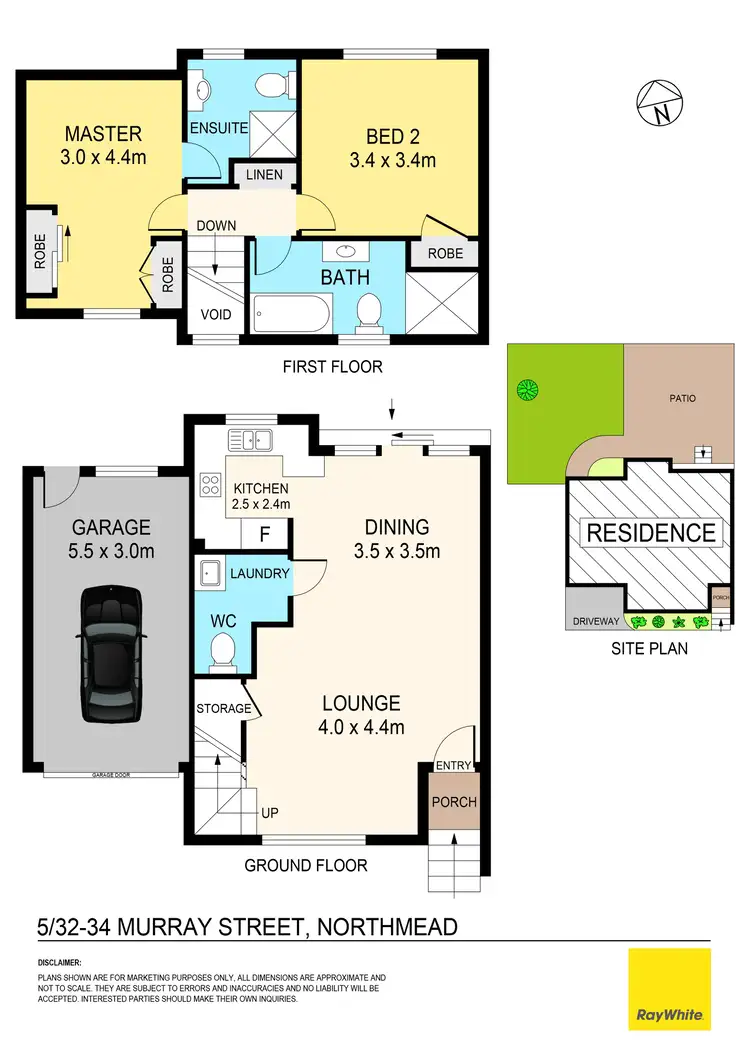 Floorplan of Homely townhouse listing, 5/32-34 Murray Street, Northmead NSW 2152