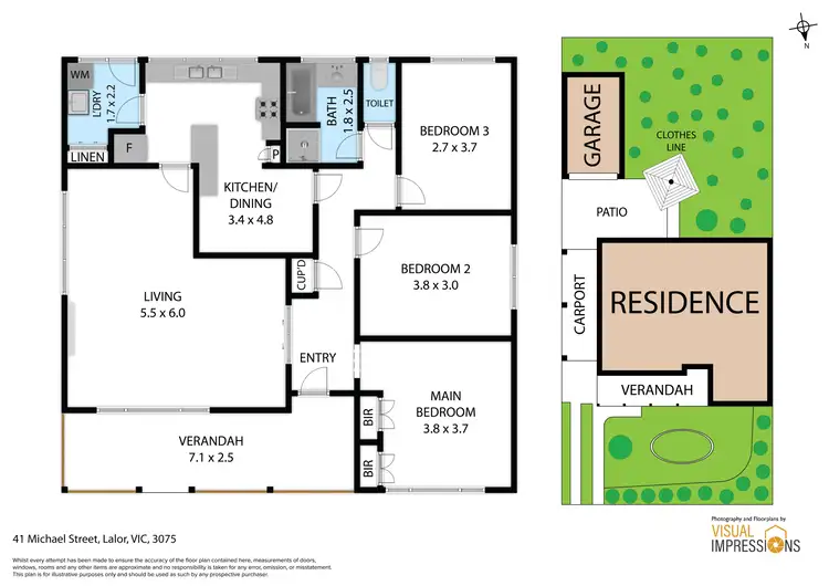 Floorplan of Homely house listing, 41 Michael Street, Lalor VIC 3075
