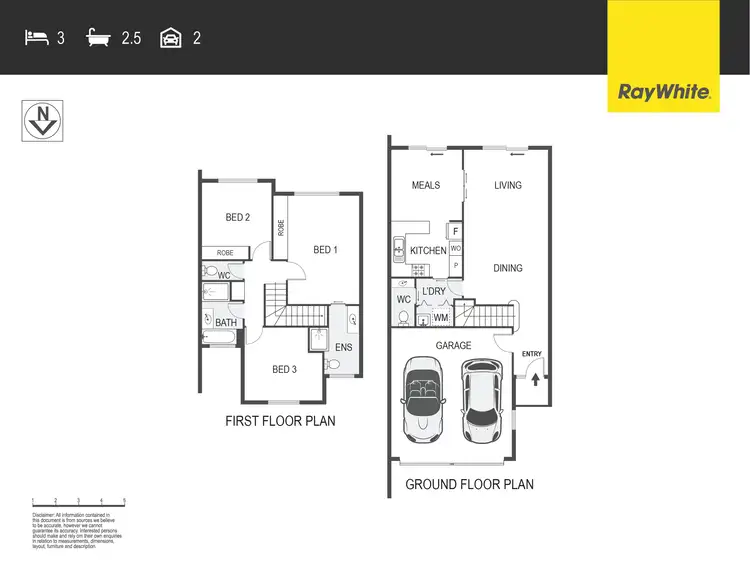 Floorplan of Homely townhouse listing, 7/2 Dines Place, Bruce ACT 2617