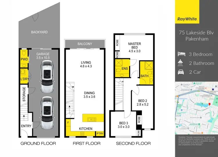 Floorplan of Homely house listing, 75 Lakeside Boulevard, Pakenham VIC 3810