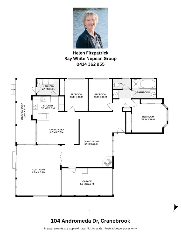 Floorplan of Homely house listing, 104 Andromeda Drive, Cranebrook NSW 2749