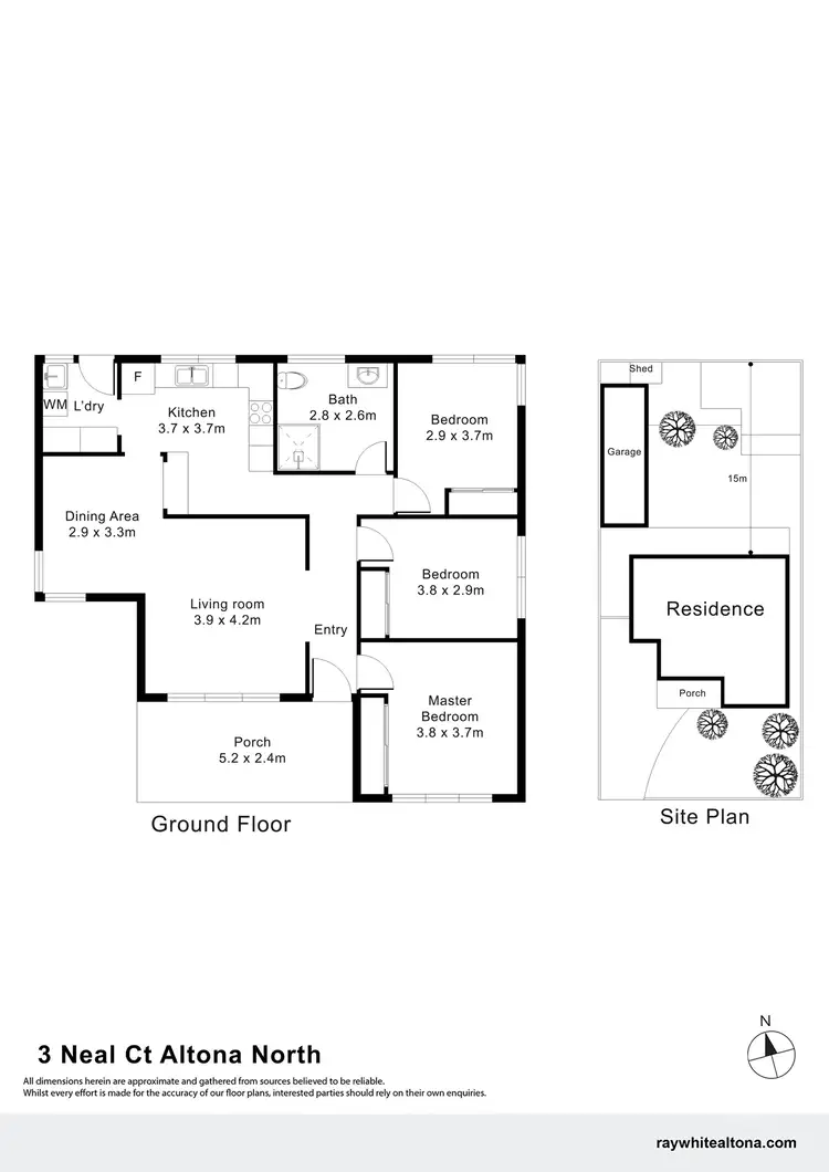 Floorplan of Homely house listing, 3 Neal Court, Altona North VIC 3025