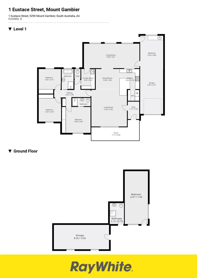 Floorplan of Homely house listing, 1 Eustace Street, Mount Gambier SA 5290