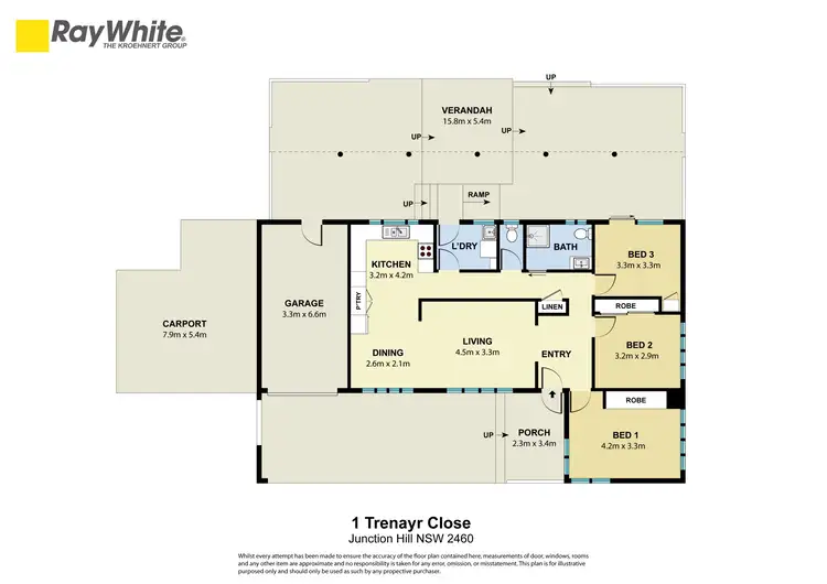 Floorplan of Homely house listing, 1 Trenayr Close, Junction Hill NSW 2460