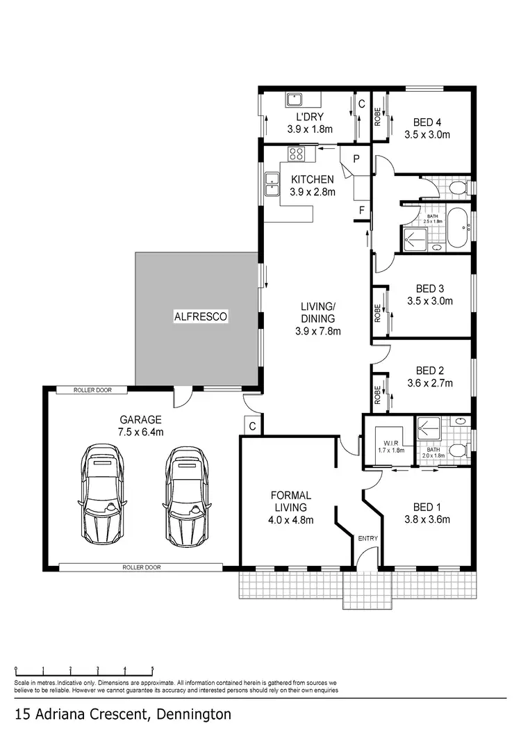 Floorplan of Homely house listing, 15 Adriana Crescent, Warrnambool VIC 3280