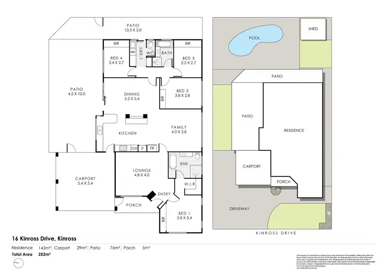 Floorplan of Homely house listing, 116 Kinross Drive, Kinross WA 6028