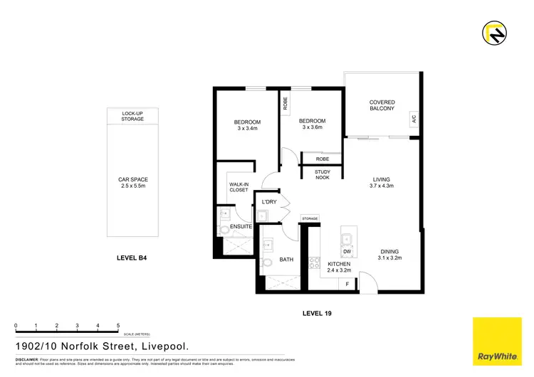 Floorplan of Homely unit listing, 1902/10 Norfolk Street, Liverpool NSW 2170