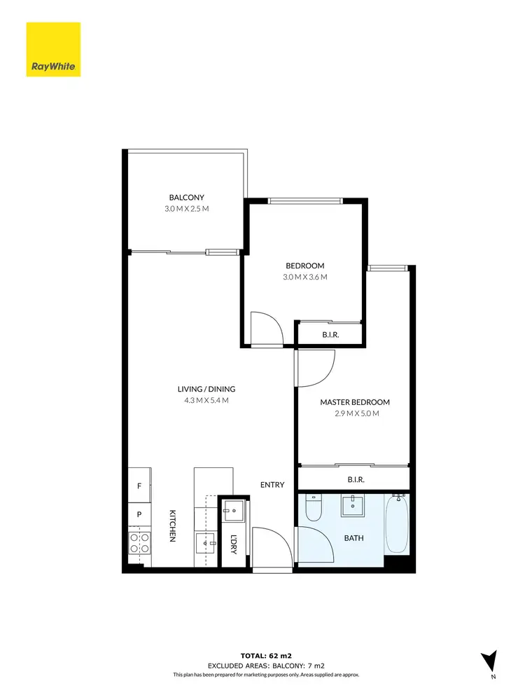 Floorplan of Homely house listing, 203/2 Olive York Way, Brunswick West VIC 3055