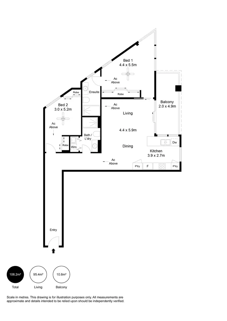 Floorplan of Homely house listing, 203/1 Troubridge Drive, West Lakes SA 5021