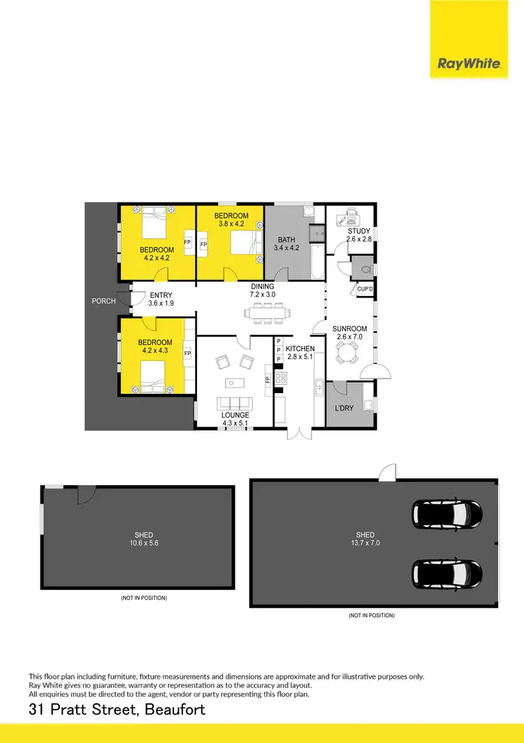 Floorplan of Homely house listing, 31 Pratt Street, Beaufort VIC 3373