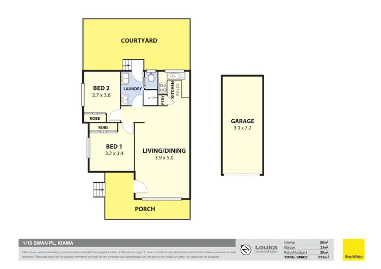 Floorplan of Homely unit listing, 1/10 Swan Place, Kiama NSW 2533