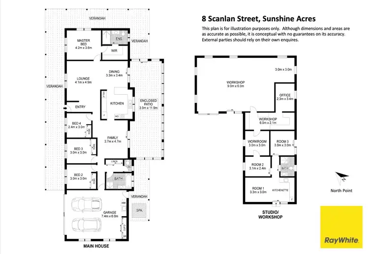 Floorplan of Homely house listing, 8 Scanlan Street, Sunshine Acres QLD 4655