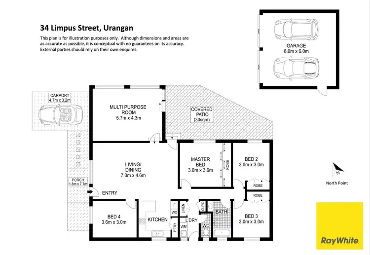 Floorplan of Homely house listing, 34 Limpus Street, Urangan QLD 4655