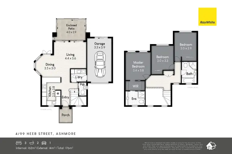 Floorplan of Homely townhouse listing, 4/99 Heeb Street, Ashmore QLD 4214