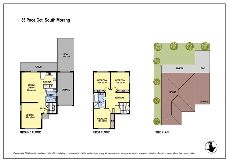 Floorplan of Homely townhouse listing, 35 Pace Circuit, South Morang VIC 3752