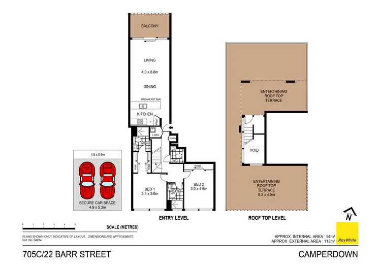 Floorplan of Homely apartment listing, 705C/22 Barr Street, Camperdown NSW 2050