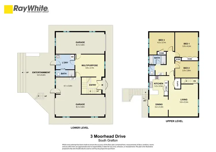 Floorplan of Homely house listing, 3 Moorhead Drive, South Grafton NSW 2460