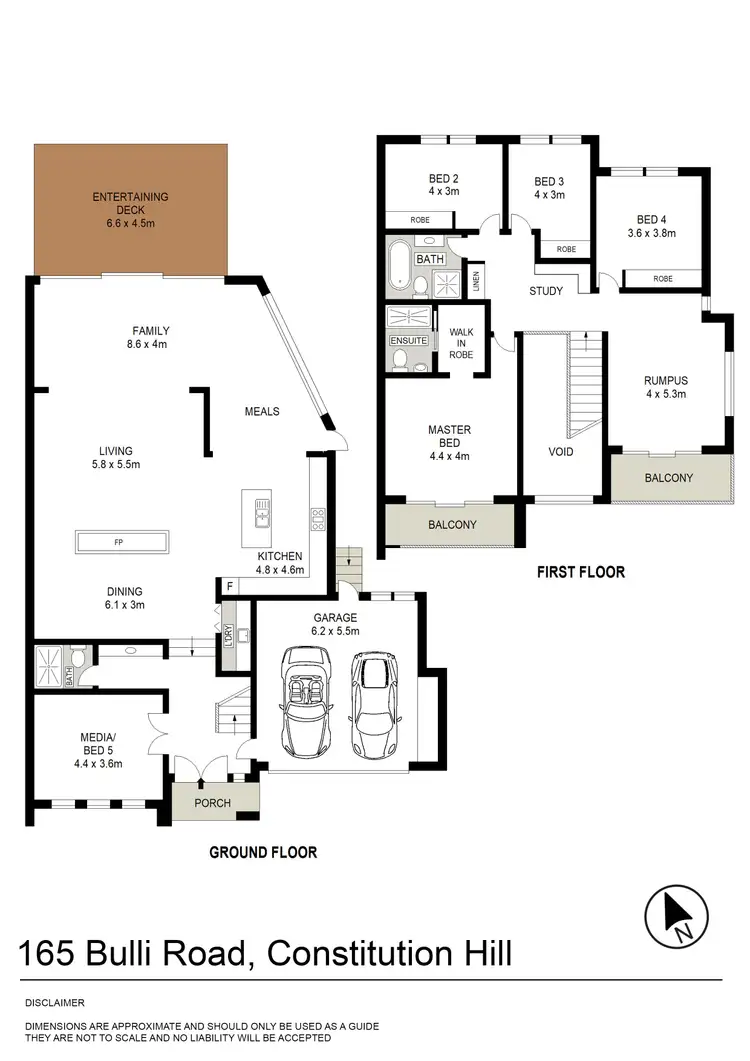 Floorplan of Homely semi-detached listing, 165 Bulli Road, Constitution Hill NSW 2145