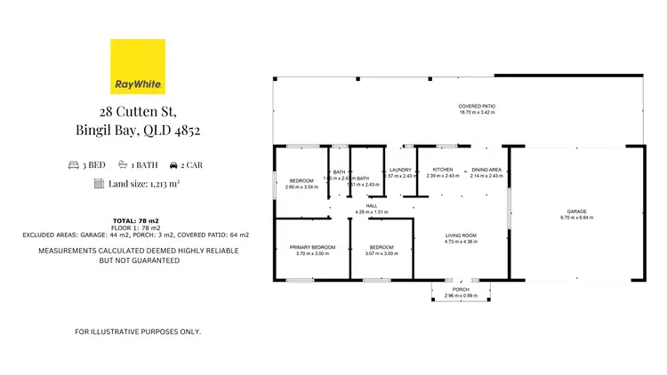 Floorplan of Homely house listing, 28 Cutten Street, Bingil Bay QLD 4852