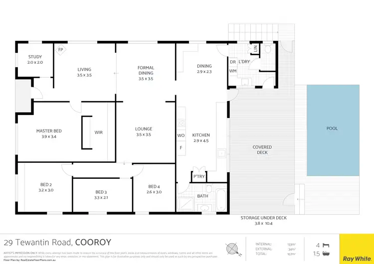 Floorplan of Homely house listing, 29 Tewantin Road, Cooroy QLD 4563