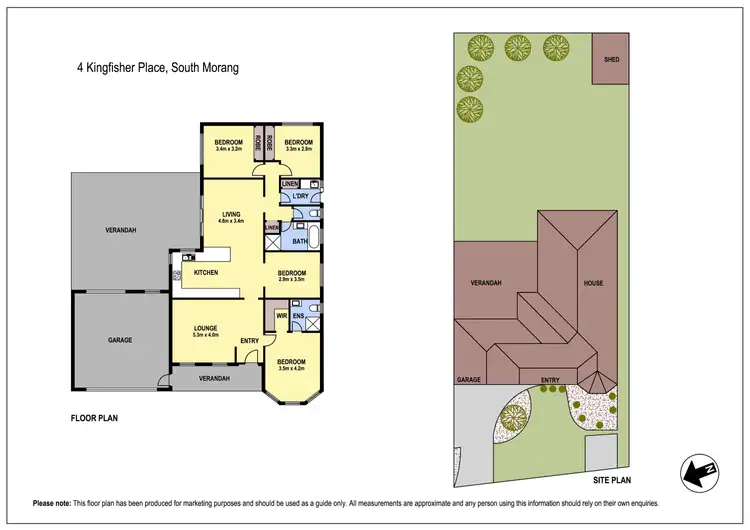 Floorplan of Homely house listing, 4 Kingfisher Place, South Morang VIC 3752
