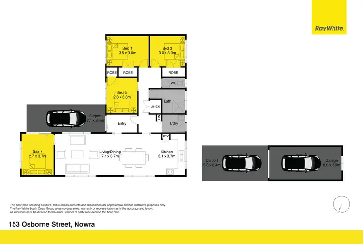 Floorplan of Homely house listing, 153 Osborne Street, Nowra NSW 2541