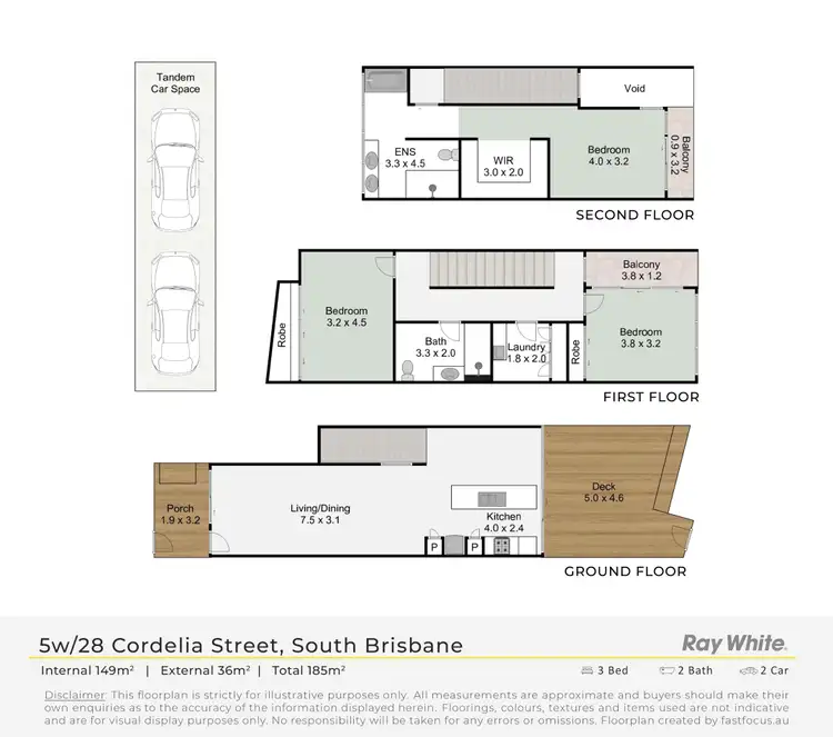 Floorplan of Homely townhouse listing, 5W/28 Cordelia Street, South Brisbane QLD 4101