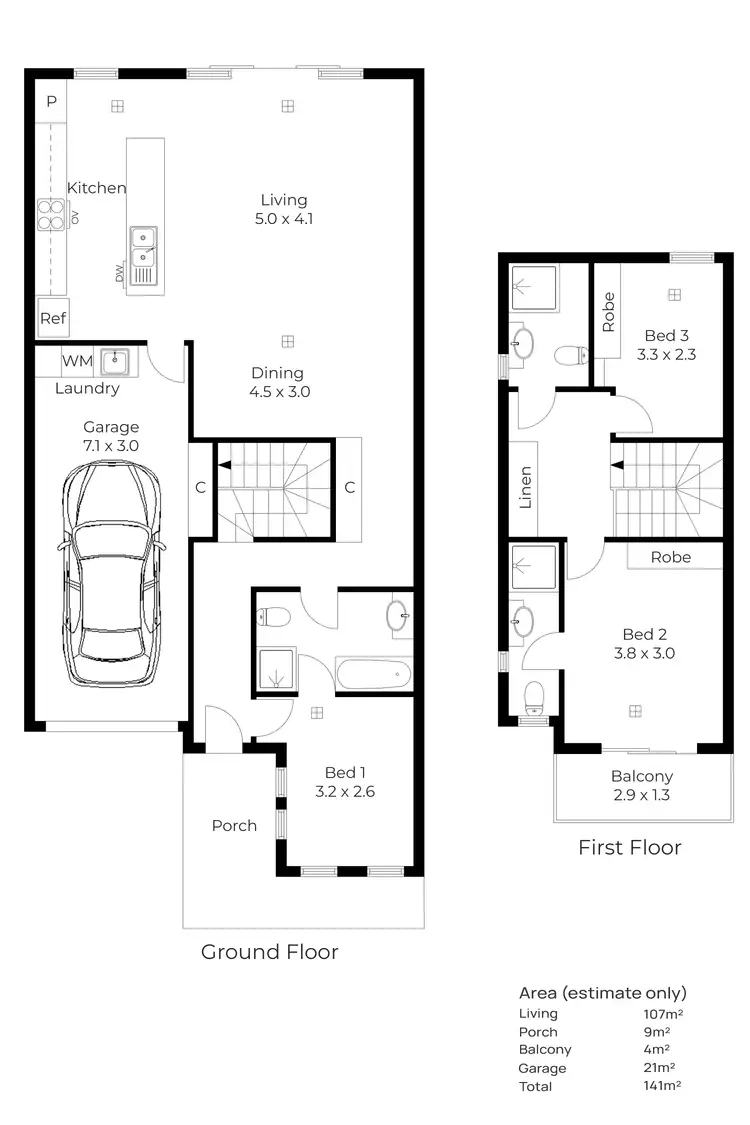 Floorplan of Homely house listing, 13D Campbell Drive, Para Hills SA 5096