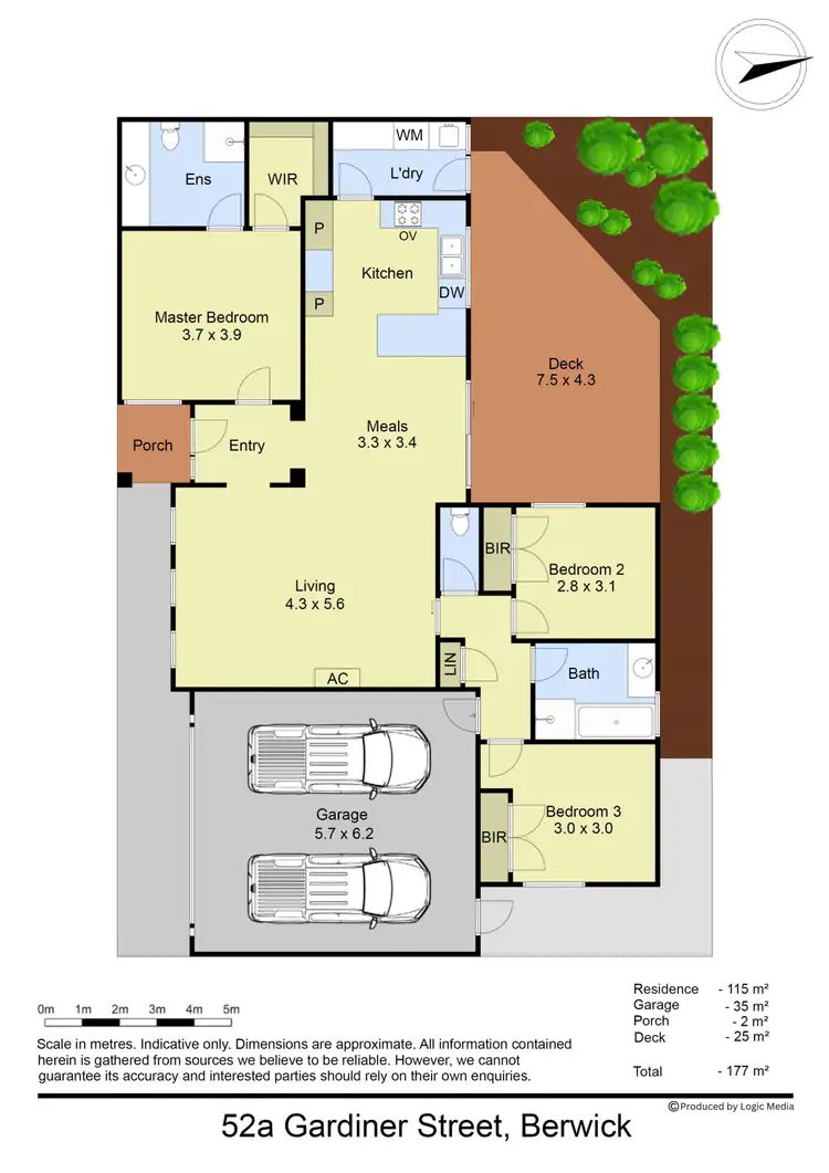 Floorplan of Homely townhouse listing, 52A Gardiner Street, Berwick VIC 3806
