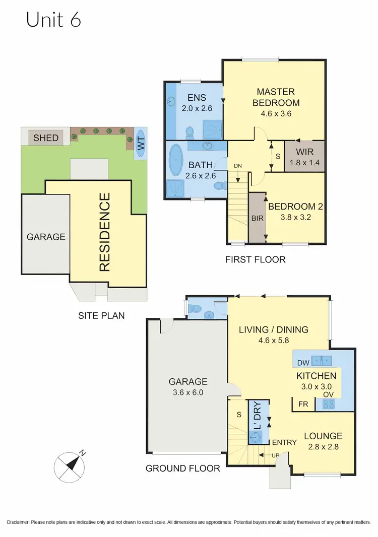Floorplan of Homely townhouse listing, 6/21 Hood Crescent, Fawkner VIC 3060