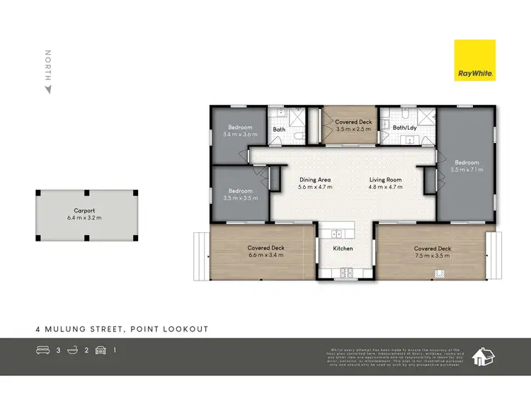 Floorplan of Homely house listing, 4 Mulung Street, Point Lookout QLD 4183