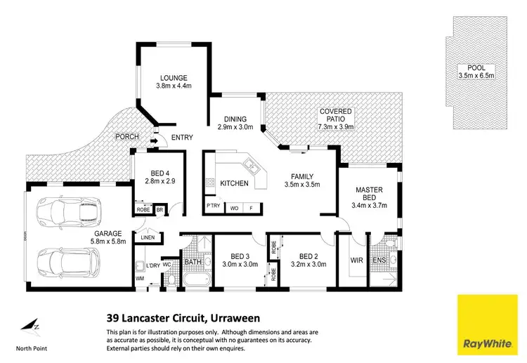 Floorplan of Homely house listing, 39 Lancaster Circuit, Urraween QLD 4655
