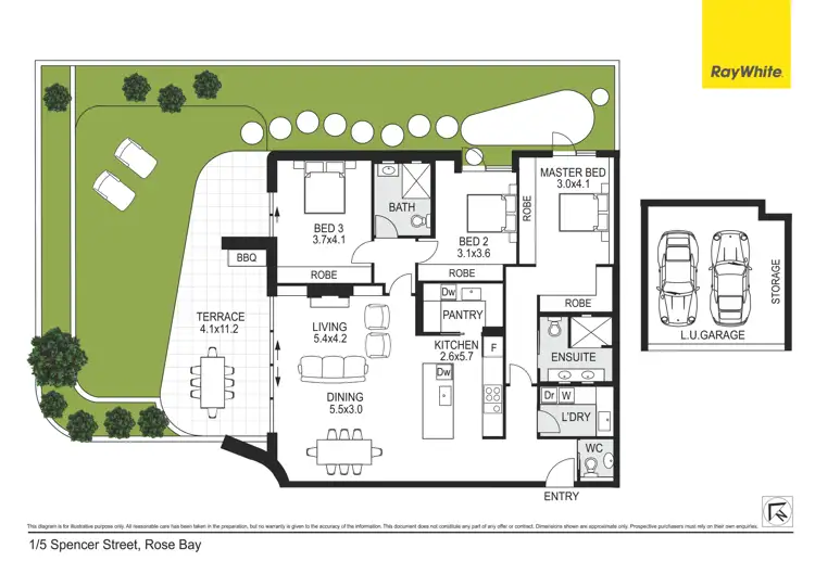 Floorplan of Homely apartment listing, 1/5 Spencer Street, Rose Bay NSW 2029