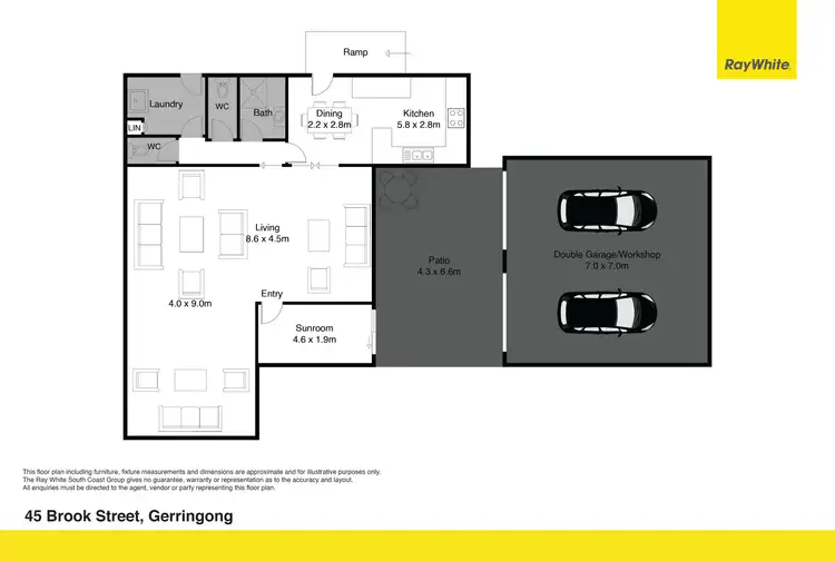 Floorplan of Homely house listing, 45 Brook Street, Gerringong NSW 2534