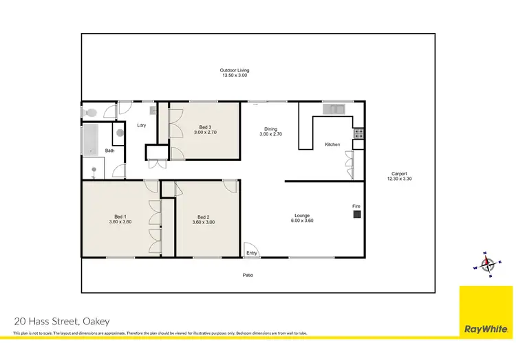 Floorplan of Homely house listing, 20 Hass Street, Oakey QLD 4401