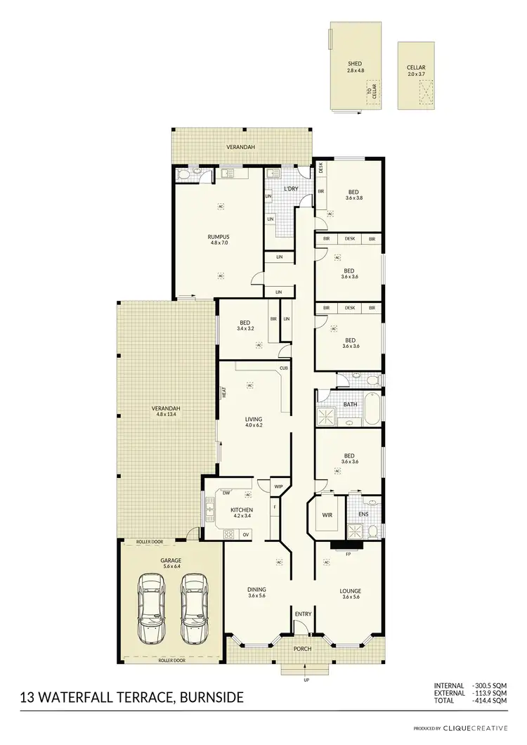 Floorplan of Homely house listing, 13 Waterfall Terrace, Burnside SA 5066