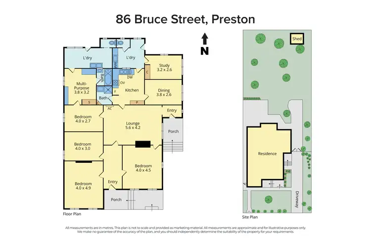 Floorplan of Homely house listing, 86 Bruce Street, Preston VIC 3072