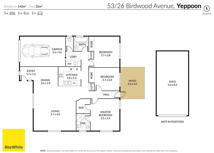 Floorplan of Homely unit listing, 53/26 Birdwood Avenue, Yeppoon QLD 4703