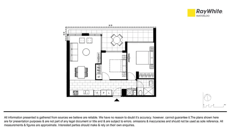 Floorplan of Homely apartment listing, 1501/15 Lachlan Street, Waterloo NSW 2017